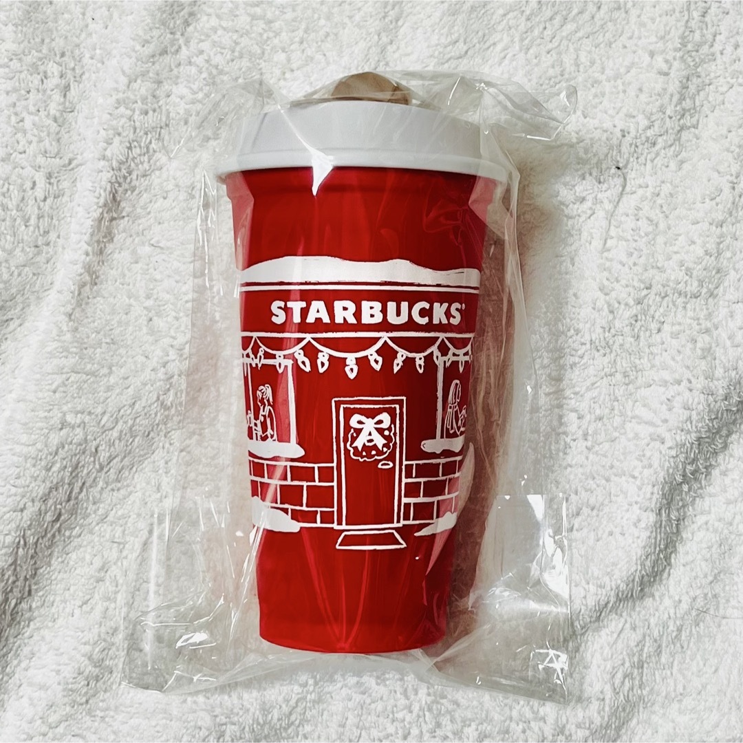 Starbucks(スターバックス)のStarbucks ホリデー リユーザブルカップ ベアリスタ付 新品・未開封 インテリア/住まい/日用品のキッチン/食器(タンブラー)の商品写真