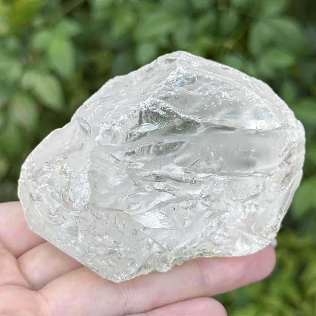 MY758 レムリアンシードクリスタル カチ割り 原石  インテリア/住まい/日用品のインテリア小物(置物)の商品写真