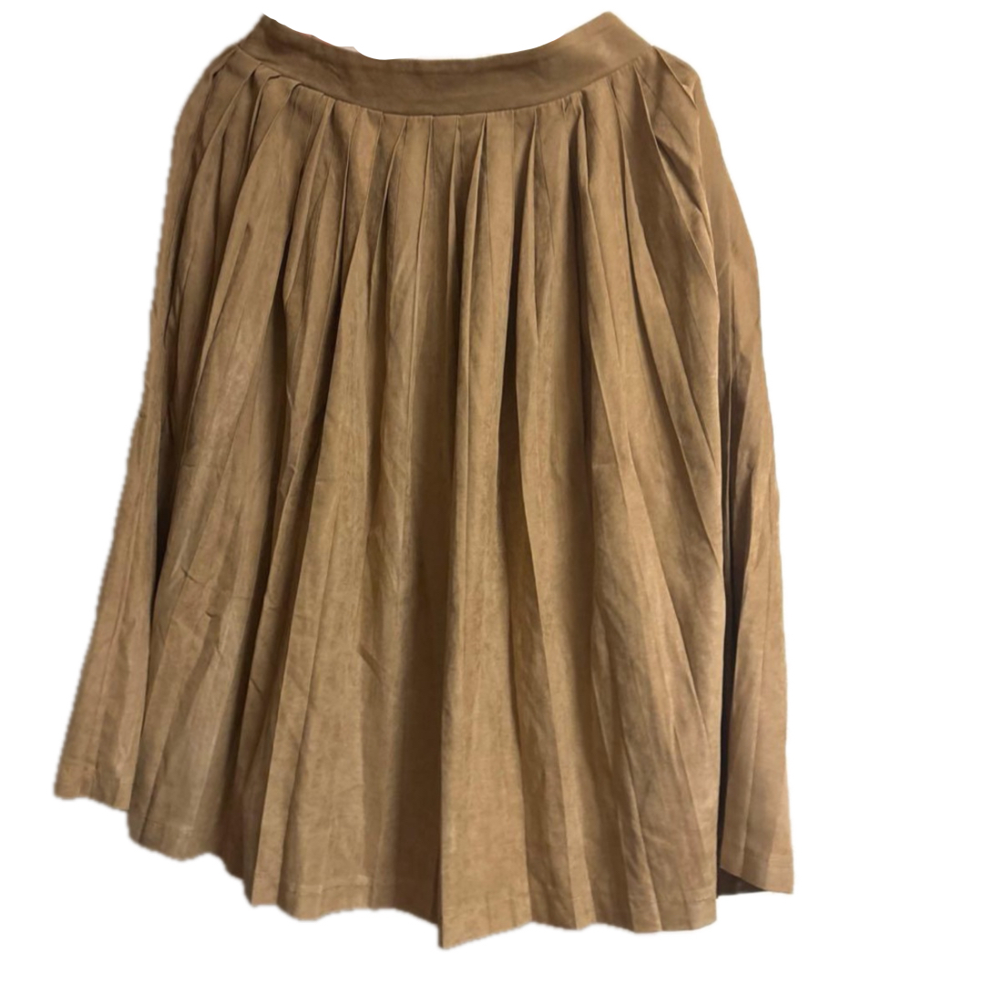 ELVENCE DEUX エルベンスドゥ　フレアスカート　スエード風 レディースのスカート(ひざ丈スカート)の商品写真