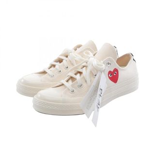プレイコムデギャルソン PLAY COMME des GARCONS PLAY COMME des GARCONS × CONVERSE スニーカー 靴 キャンバス メンズ ホワイト系 / ブラック系 AZ-K128-001-210 【中古】