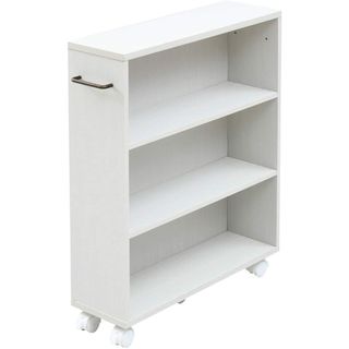 山善(YAMAZEN) 本棚 スリム (キャスター付き 本棚) 幅58×奥行17