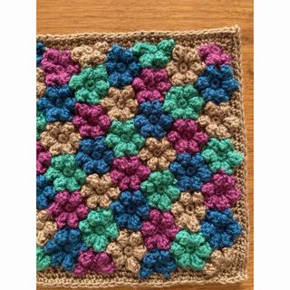 手編みマルチマット20×20