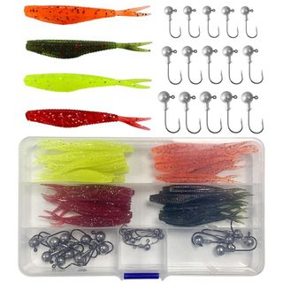 ワーム 55本セット アジング メバリング ソルト ルアー ワーム 6cm 5g