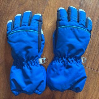 青いスキーボードグローブ 110cm