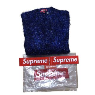 ★新品 Supreme sparkle cardigan カーディガン 青 M