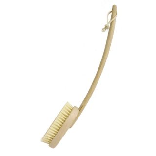 【特価商品】東和産業 ボディブラシ SF 曲柄 ナチュラル 約7×9×40cm 