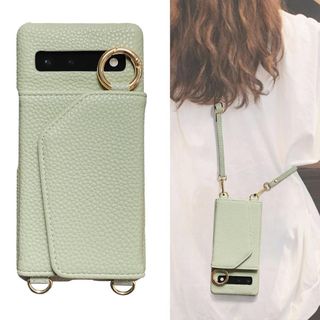 for Pixel 6a 用 ケース ショルダー カード収納 シンプル 韓国 お