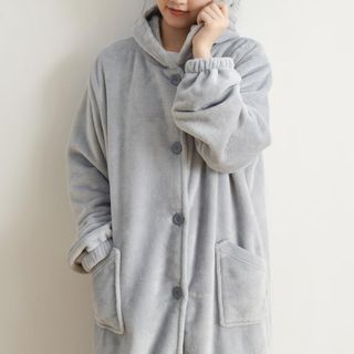 【数量限定】[WAYSHOME] 着る毛布 男女兼用 Mサイズ ルームウェア 暖