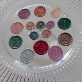 ぽっちゃり可愛いシーリングスタンプシール15枚