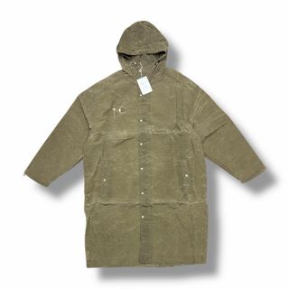未使用 THUG CLUB 25SS Scarred Double Sheltering Poncho スカーレッド ダブル シェルタリング ポンチョ フードコート サグクラブ TC25JK0401 カーキ 1 （4735M）