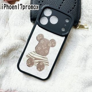 iphone17promaxケース ソフトカーバー TPU 熊 ホワイト2