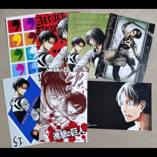 進撃の巨人　ポストカード　イラストカード　7種セット