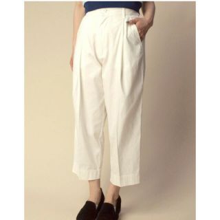 ダブルクローゼット(w closet)の新品 w closet 7分丈ワイドクロップドタック定価5292円(クロップドパンツ)