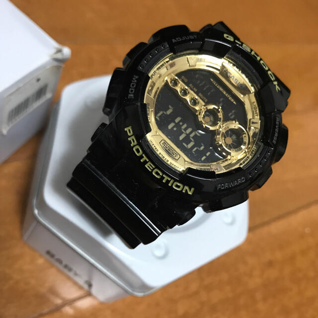 G Shock ブレスレット付きg Shock 人気gold Black Gd 100gb 1 の通販 By こちらは購入専門にしました ジー ショックならラクマ