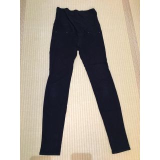 エイチアンドエム(H&M)の美品】H&M マタニティスキニーパンツ 黒 EUR34(マタニティボトムス)