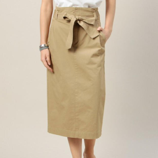 BEAUTY&YOUTH UNITED ARROWS(ビューティアンドユースユナイテッドアローズ)のbeauty&youth ベルト付きチノスカート レディースのスカート(ロングスカート)の商品写真