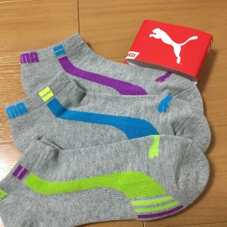 プーマ(PUMA)の【新品】PUMA スニーカーソックス⚽️(靴下/タイツ)