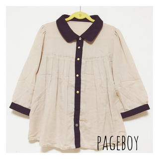 ページボーイ(PAGEBOY)の丸襟シャツ(シャツ/ブラウス(長袖/七分))