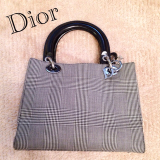 ディオール(Christian Dior) トートバッグ(レディース)（チェック）の通販 6点 | クリスチャンディオールのレディースを買うならラクマ