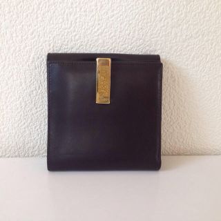 グッチ(Gucci)のグッチ レザー二つ折り財布/送料込♪(財布)