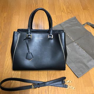 チャールズアンドキース(Charles and Keith)のCHARLES&KEITH 2wayバッグ 黒(ハンドバッグ)