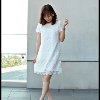 プロポーションボディドレッシング(PROPORTION BODY DRESSING)の2016ss プロポーションボディドレッシング 3Dフラワーレースワンピース(ひざ丈ワンピース)