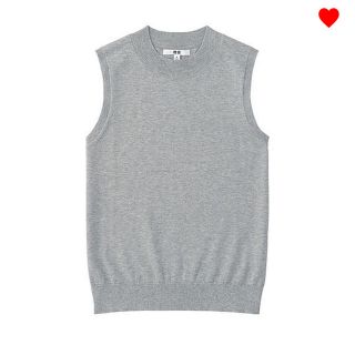 ユニクロ(UNIQLO)の試着のみ UVカットノースリーブセーター Sサイズ(カットソー(半袖/袖なし))