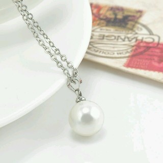 シンプルな淡水真珠のネックレス(ネックレス)