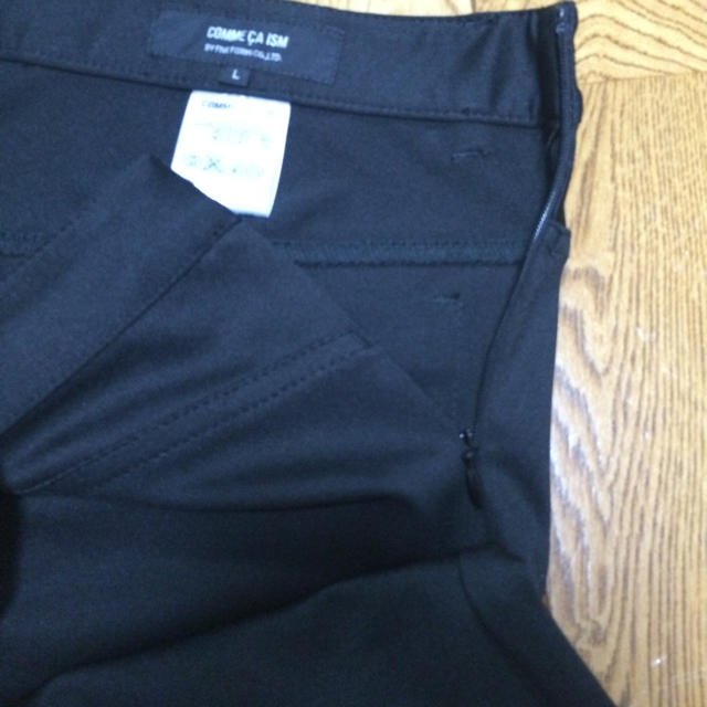 COMME CA ISM(コムサイズム)のコムサ パンツ 黒 スーツ レディースのパンツ(カジュアルパンツ)の商品写真