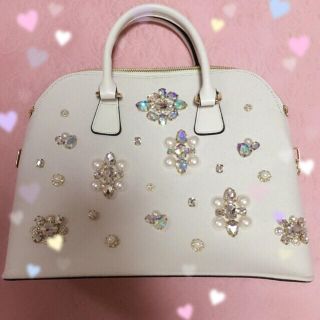 クリアクレア(clear crea)のcrea ドームドール ビジュー バッグ  bag クリア(ハンドバッグ)