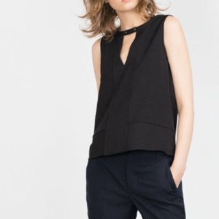 ザラ(ZARA)のZARA ノースリーブ(シャツ/ブラウス(半袖/袖なし))