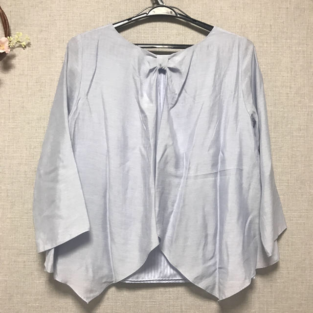 NOLLEY'S(ノーリーズ)のNOLLEY'S 春夏 後ろリボンカットソー レディースのトップス(カットソー(長袖/七分))の商品写真