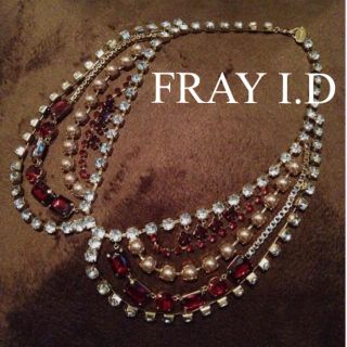 フレイアイディー(FRAY I.D)のFRAY I.D ♡ ビジューネックレス(ネックレス)