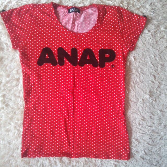 ANAP(アナップ)のANAP☆ドットＴシャツ レディースのトップス(Tシャツ(半袖/袖なし))の商品写真