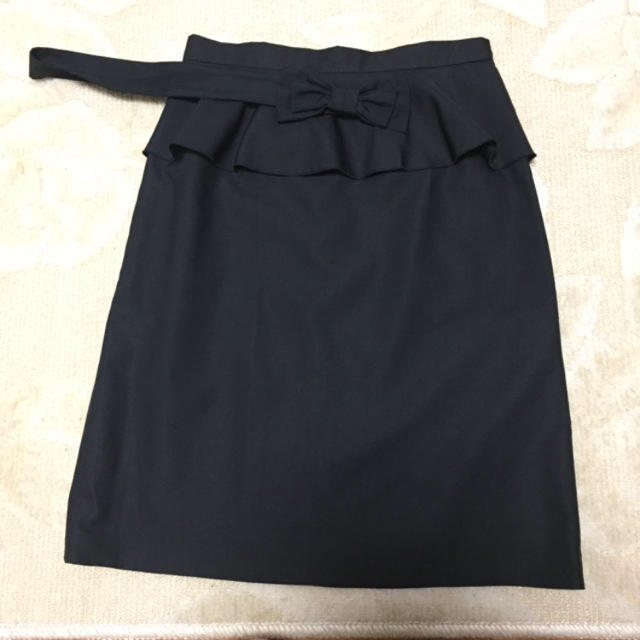 CLEAR IMPRESSION(クリアインプレッション)のクリアインプレッション*りぼんベルト付スカート レディースのスカート(ひざ丈スカート)の商品写真