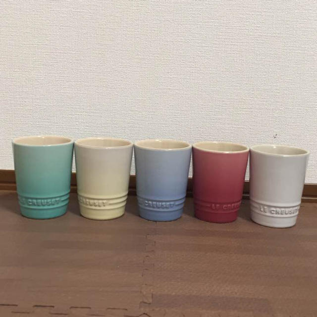 LE CREUSET(ルクルーゼ)のルクルーゼ  ショートタンブラー5個セット インテリア/住まい/日用品のキッチン/食器(グラス/カップ)の商品写真