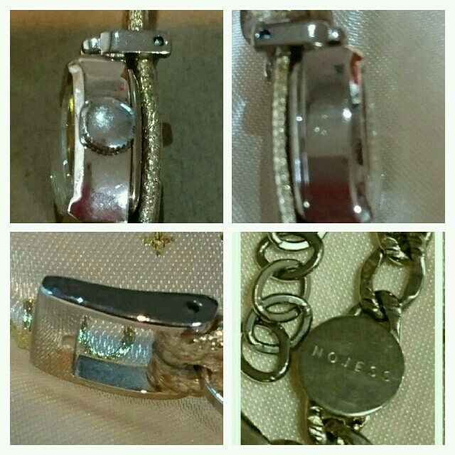 NOJESS(ノジェス)のNOJESS 腕時計 革ベルト、SVチェーンベルトつき レディースのファッション小物(腕時計)の商品写真