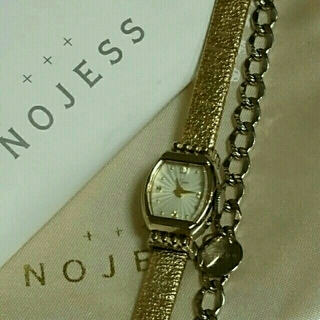 ノジェス(NOJESS)のNOJESS 腕時計 革ベルト、SVチェーンベルトつき(腕時計)