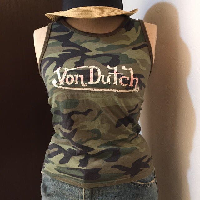 Von Dutch(ボンダッチ)のVon Dutch タンクトップ 迷彩 レディースのトップス(タンクトップ)の商品写真