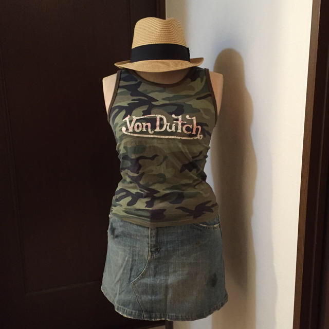 Von Dutch(ボンダッチ)のVon Dutch タンクトップ 迷彩 レディースのトップス(タンクトップ)の商品写真