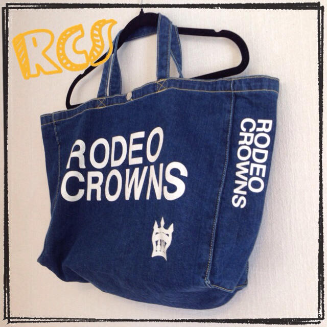 RODEO CROWNS(ロデオクラウンズ)のロデオ ノベルティ デニムバック レディースのバッグ(トートバッグ)の商品写真