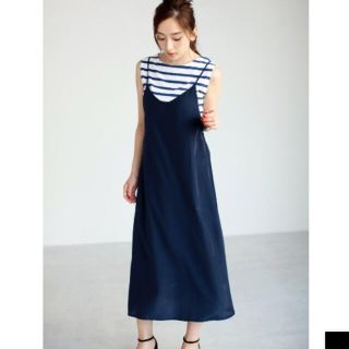 アズールバイマウジー(AZUL by moussy)のアズールバイマウジー 新品 キャミ ワンピ セット(ロングワンピース/マキシワンピース)