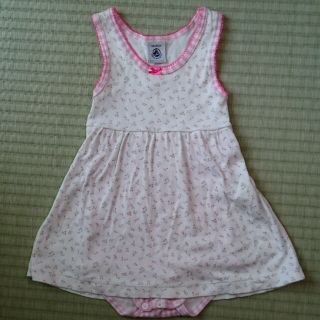 プチバトー(PETIT BATEAU)のPETITBATEAU　18M　80　ノースリーブロンパース(ロンパース)