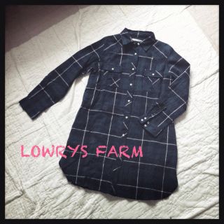 ローリーズファーム(LOWRYS FARM)のLOWRYS FARM シャツワンピ(ひざ丈ワンピース)