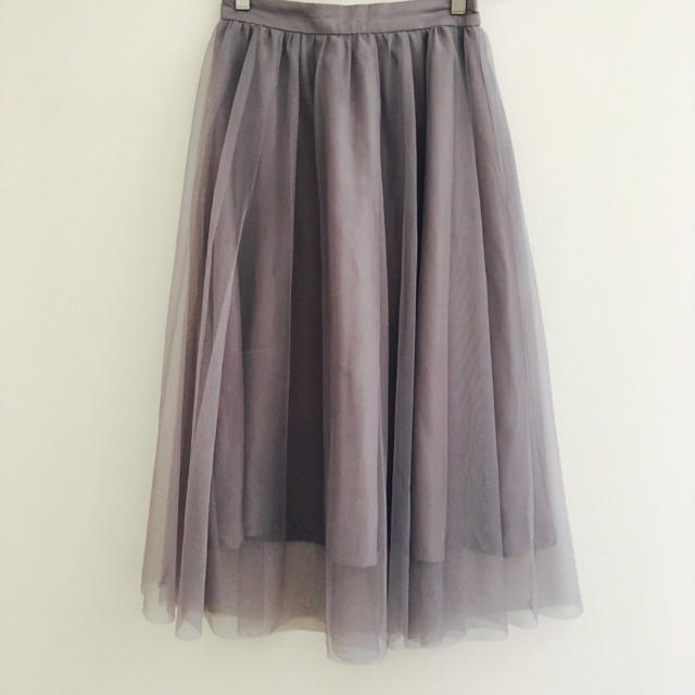 LOWRYS FARM(ローリーズファーム)のグレー チュール スカート レディースのスカート(その他)の商品写真