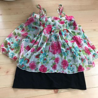 リエンダ(rienda)の【美品】リエンダ 花柄 ワンピース M(ミニワンピース)