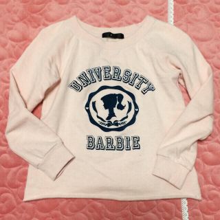 バービー(Barbie)のBarbieピンクトップス♡(カットソー(長袖/七分))