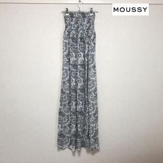 マウジー(moussy)のmoussy ベア マキシワンピース ペイズリー柄(ロングワンピース/マキシワンピース)