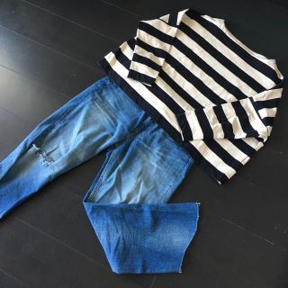 ザラ(ZARA)のZARA 切りっぱなしデニム 36 Mサイズ(デニム/ジーンズ)