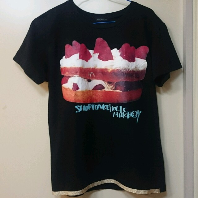 MILKBOY(ミルクボーイ)のミルクボーイ プリントTシャツ ミルク レディースのトップス(Tシャツ(半袖/袖なし))の商品写真